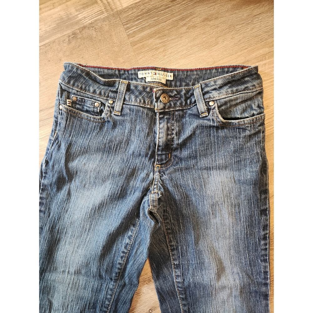Tommy Hilfiger Cropped Short Low Rise Paper Tag Denim Jeans - Thumbnail 2
