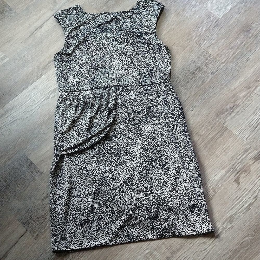 Apostrophe Black And White Sophisticated Shift Dress - Thumbnail 9