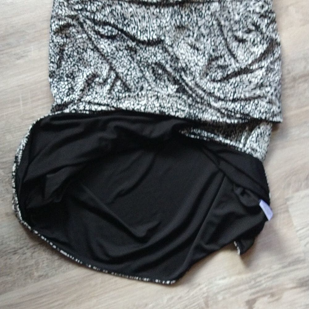 Apostrophe Black And White Sophisticated Shift Dress - Thumbnail 8