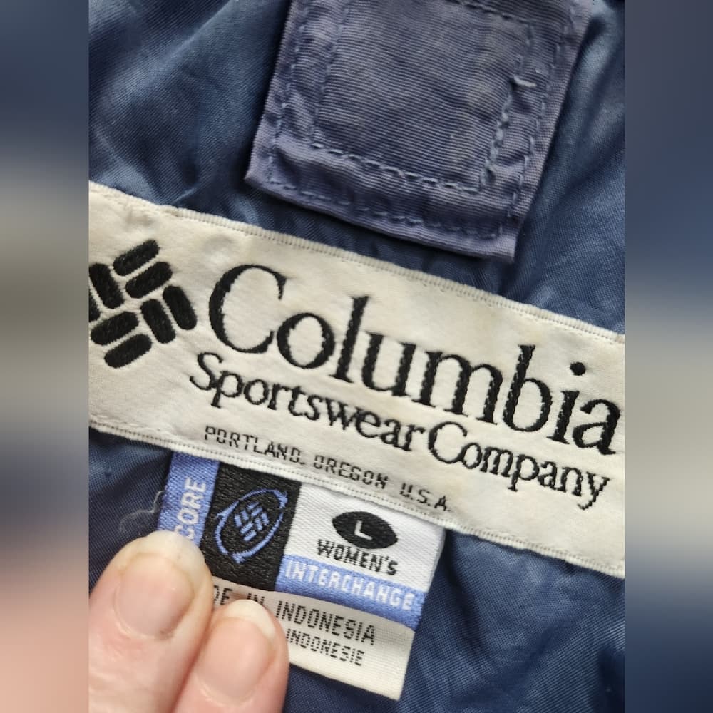 Columbia Two-Tone Purple Sport Interchange Windbreaker Jacket With Hood - Thumbnail 7