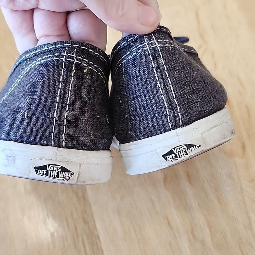 Vans Charcoal Gray and Multi Color Canvas shoes - Thumbnail 4