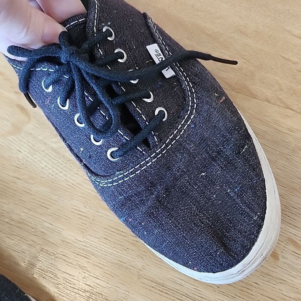 Vans Charcoal Gray and Multi Color Canvas shoes - Thumbnail 2