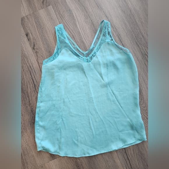 Maurices Aqua Lace Trim Tank Top Polyester - Thumbnail 9