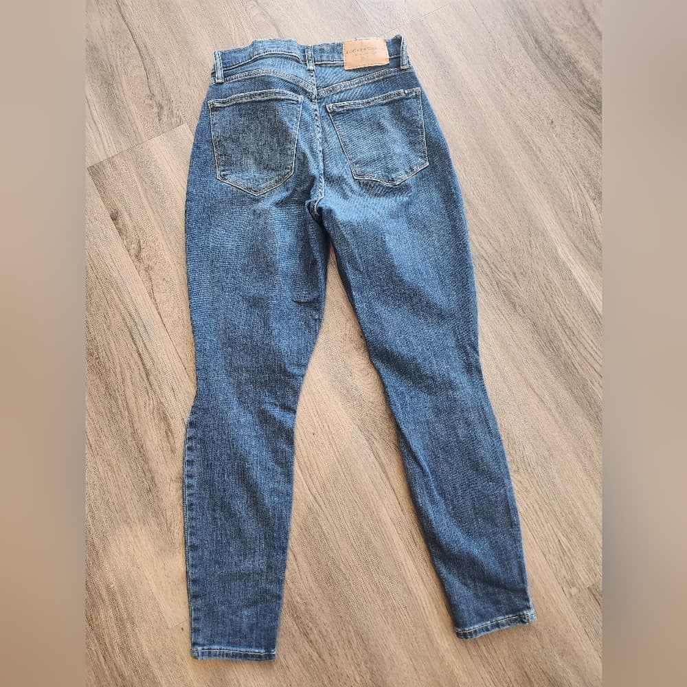 Lucky Brand Women's Bridgette Ripped Skinny Ankle High Rise Jeans - Thumbnail 5