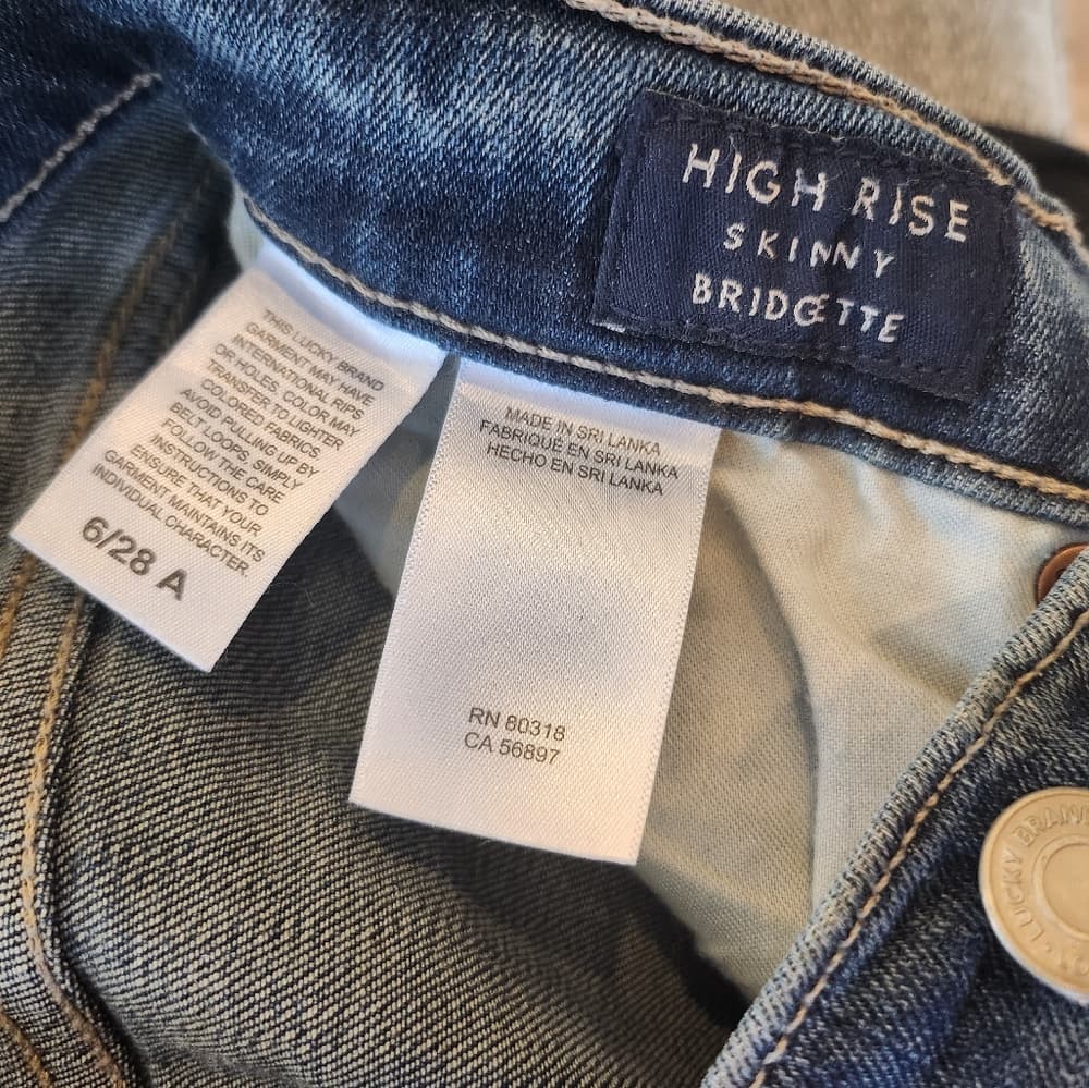 Lucky Brand Women's Bridgette Ripped Skinny Ankle High Rise Jeans - Thumbnail 7