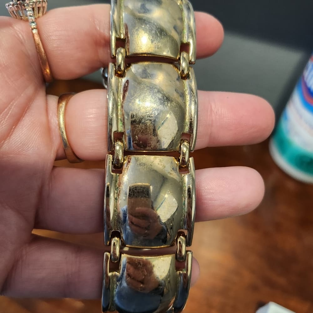 Vintage Gold Tone Chunky Monet Bracelet