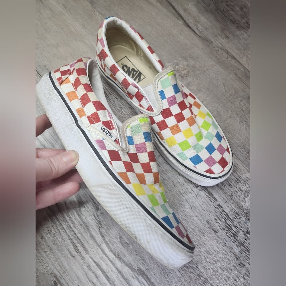 Vans Multicolor Checkered Slip-On Sneakers