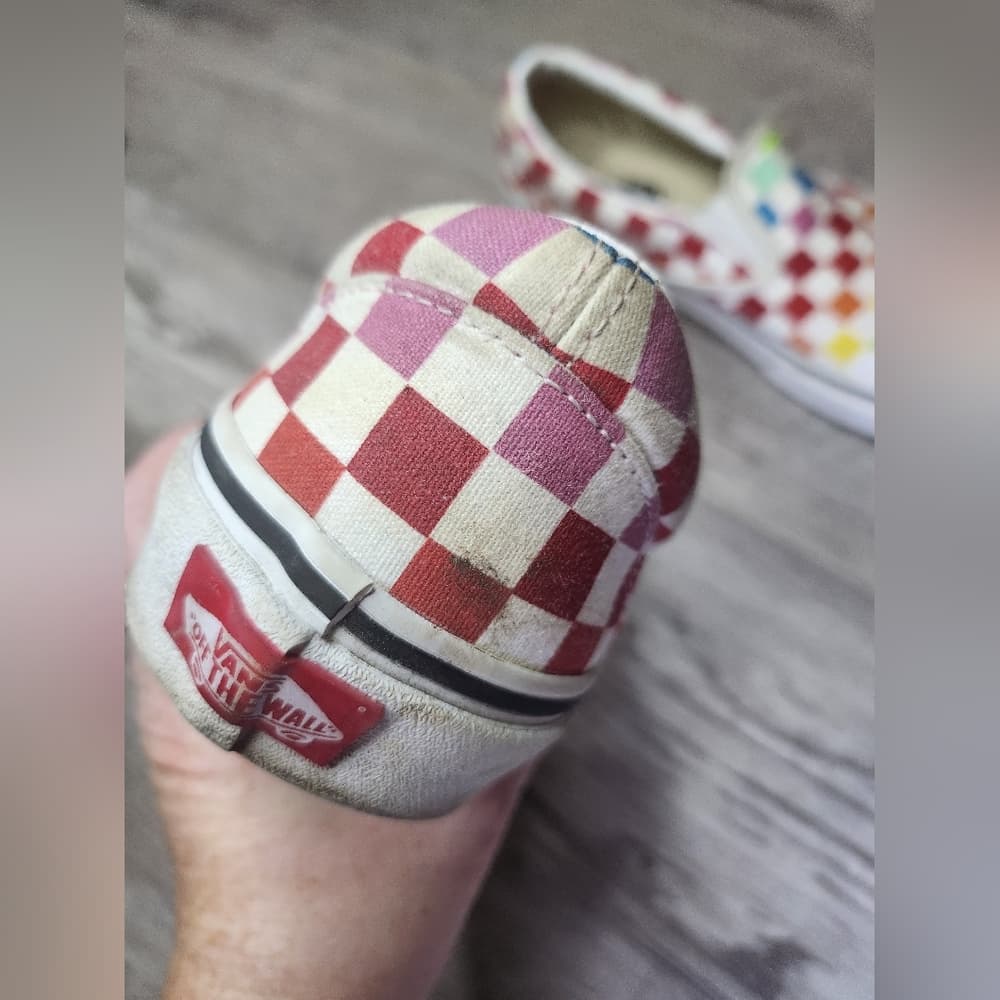 Vans Multicolor Checkered Slip-On Sneakers - Thumbnail 4