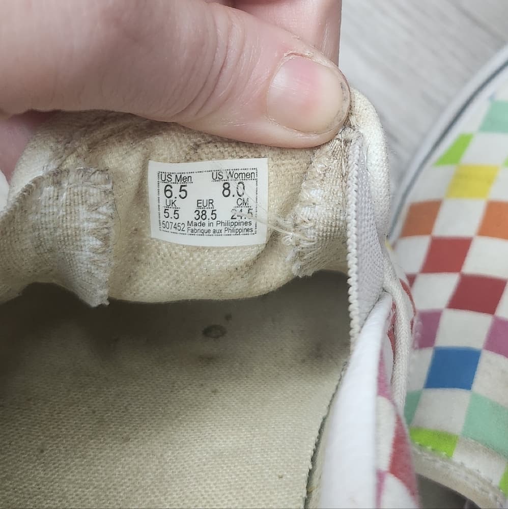 Vans Multicolor Checkered Slip-On Sneakers - Thumbnail 8