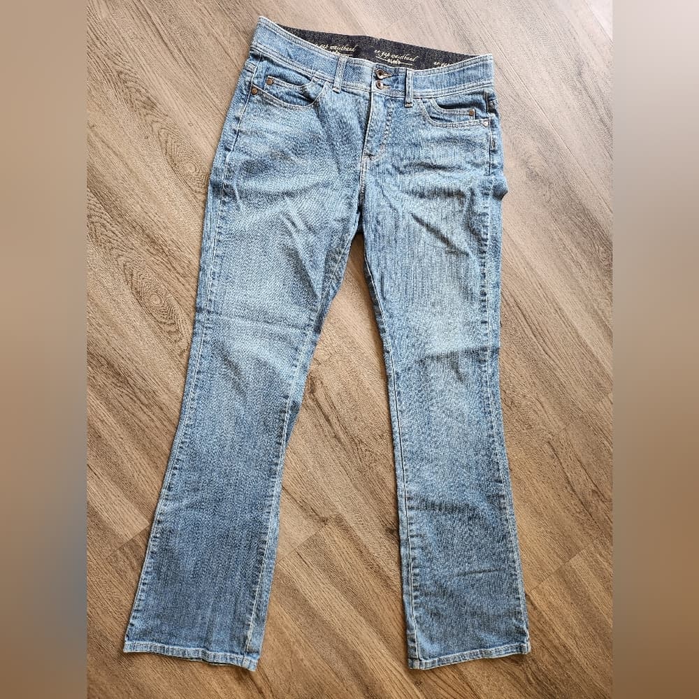 Lee Light Blue Long Boot Cut Denim Jeans With Comfort Waist Band