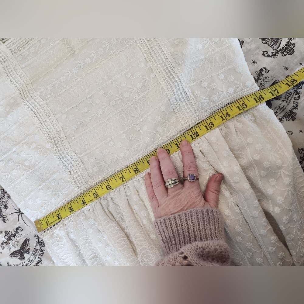 Abercrombie & Fitch Elegant Creamy White Lace Dress - Thumbnail 14