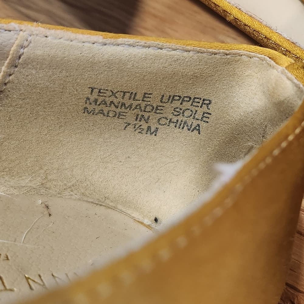 Ann Taylor Golden YellowBow Tie Pointed Toe Women's Slip On Flats - Thumbnail 10