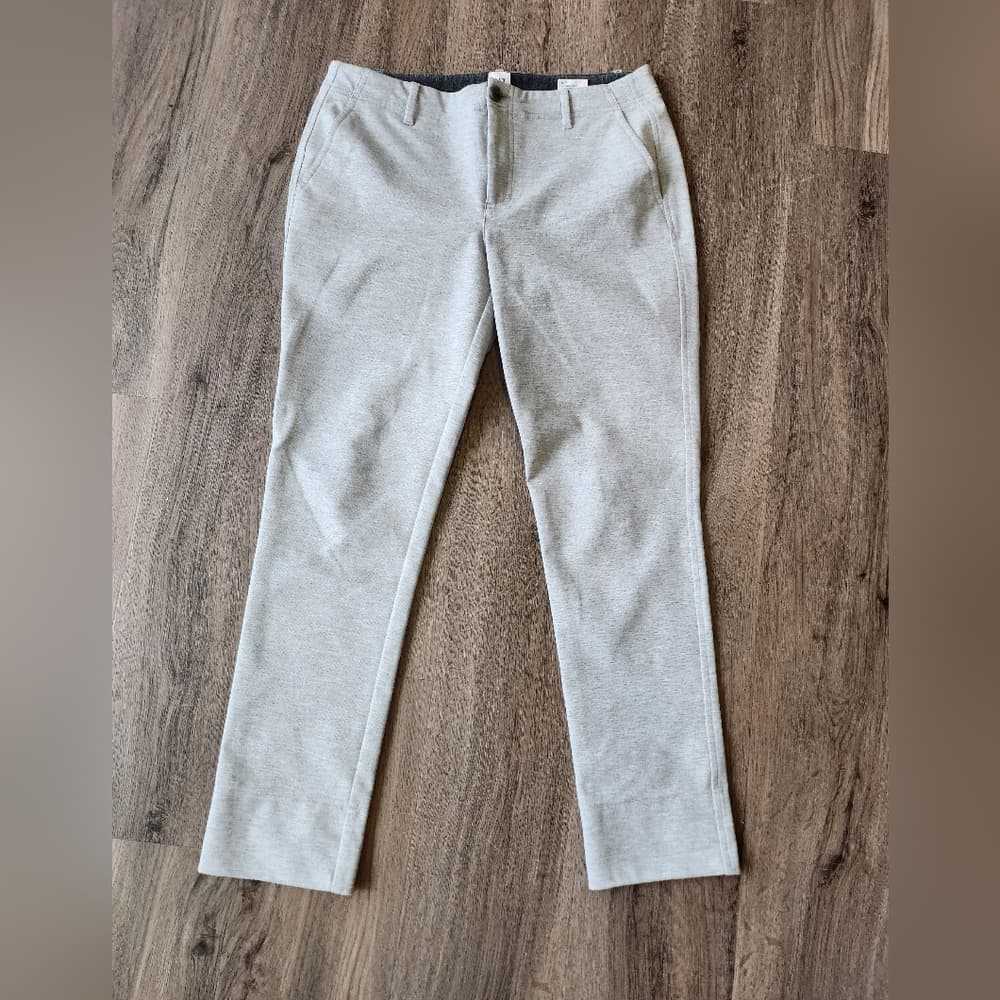 GAP Heather Gray Double-Knit Work Slacks Pants With Pockets - Thumbnail 16