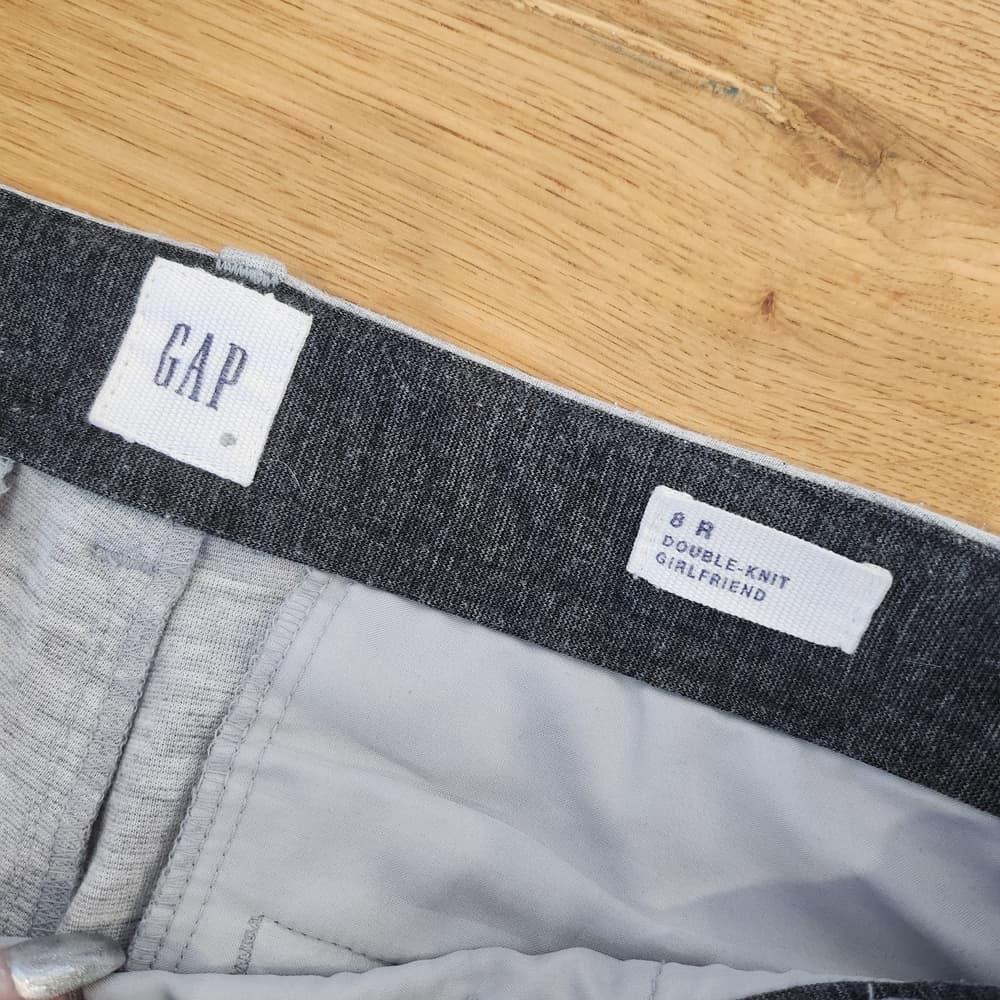 GAP Heather Gray Double-Knit Work Slacks Pants With Pockets - Thumbnail 6