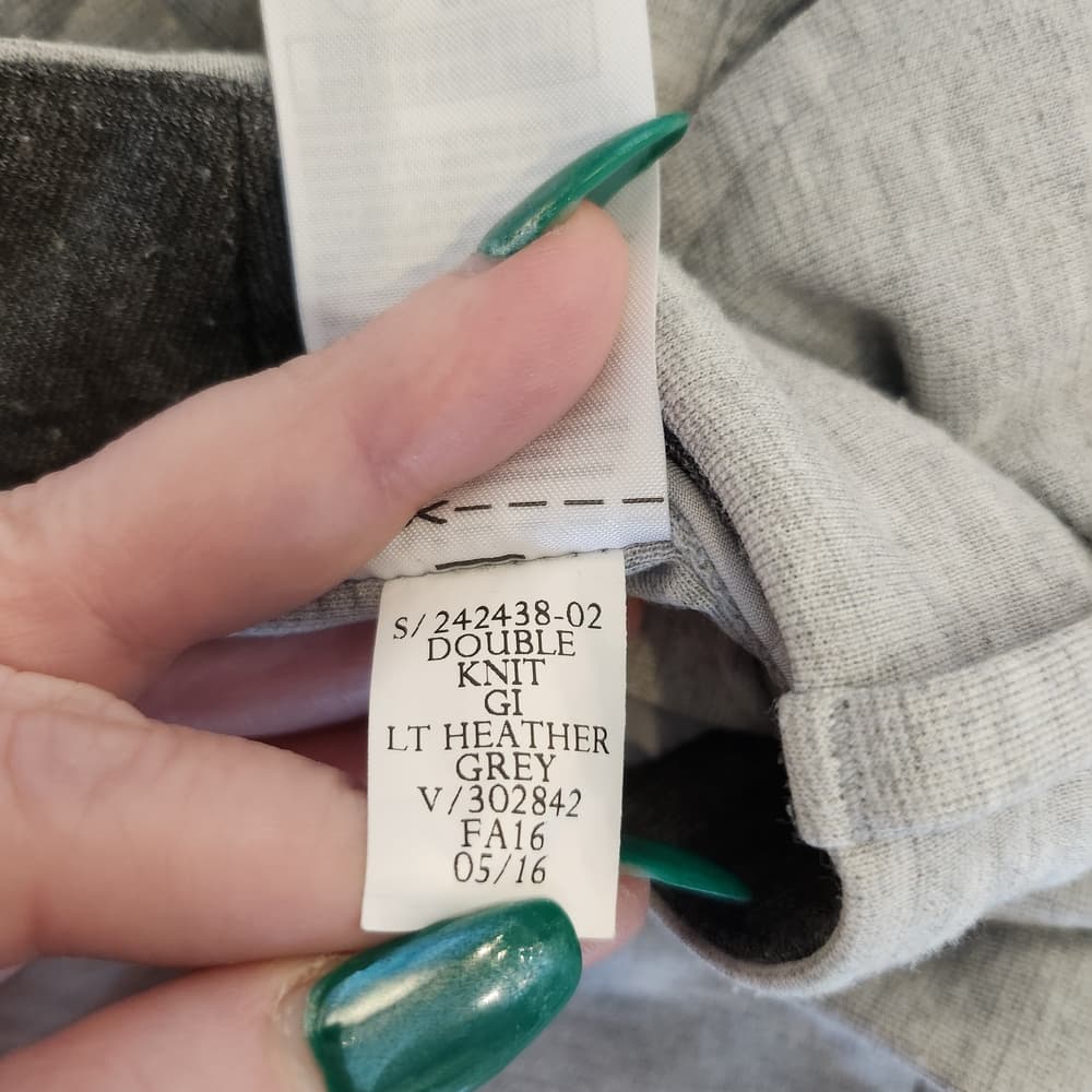 GAP Heather Gray Double-Knit Work Slacks Pants With Pockets - Thumbnail 10