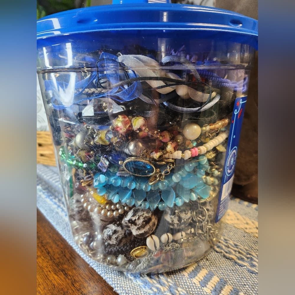 Assorted Beads and Jewelry Craft Supplies Huge 7 + Pounds