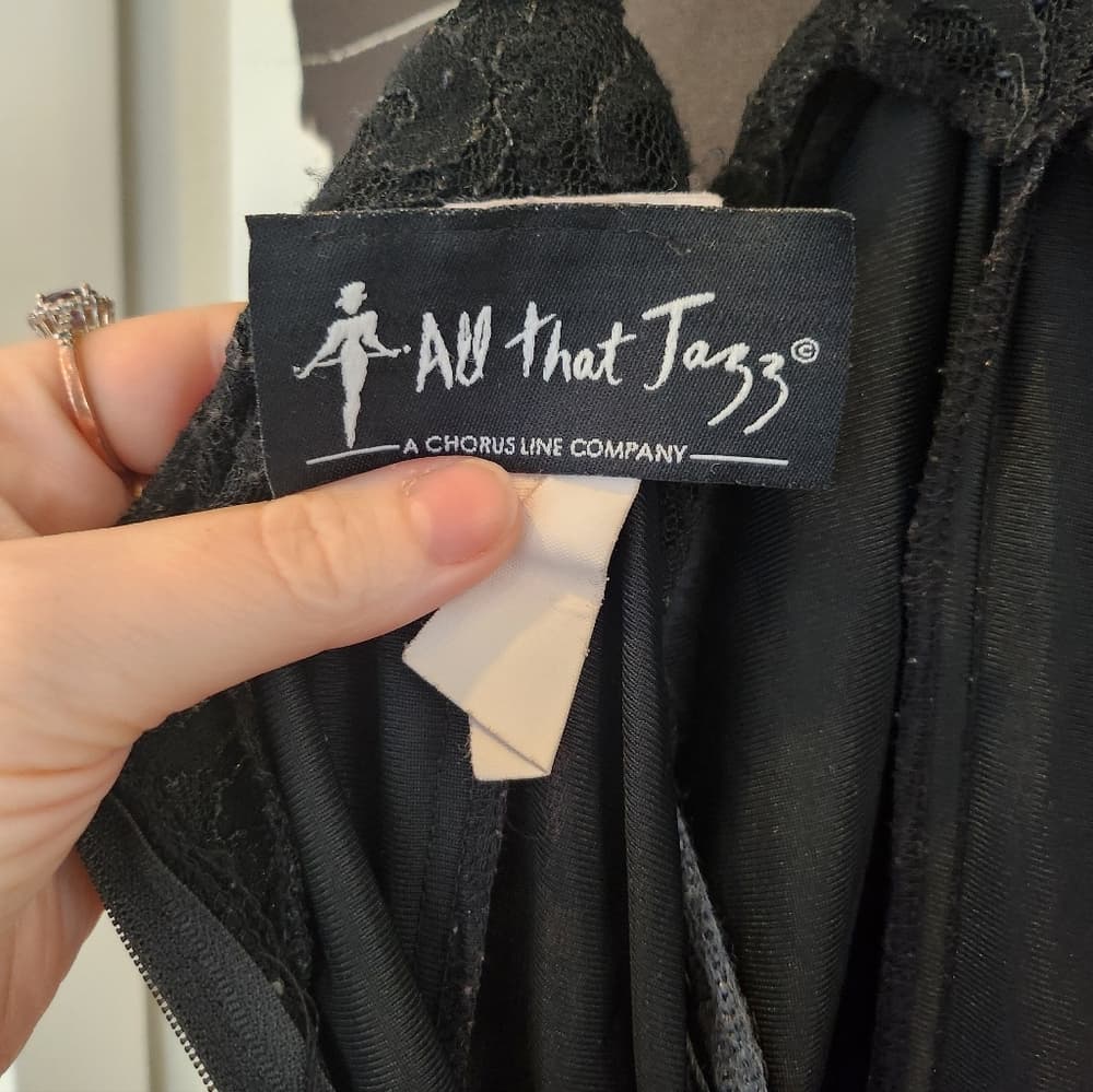 Vintage Black Lace 1990's All That Jazz Dress - Thumbnail 3