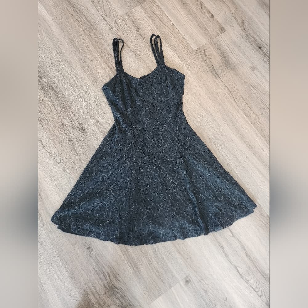 Vintage Black Lace 1990's All That Jazz Dress - Thumbnail 2