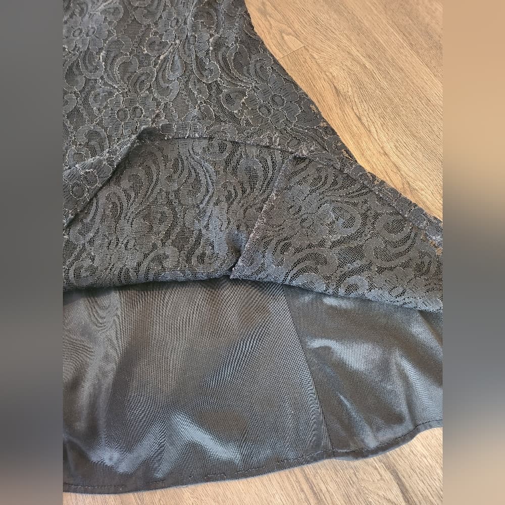 Vintage Black Lace 1990's All That Jazz Dress - Thumbnail 11