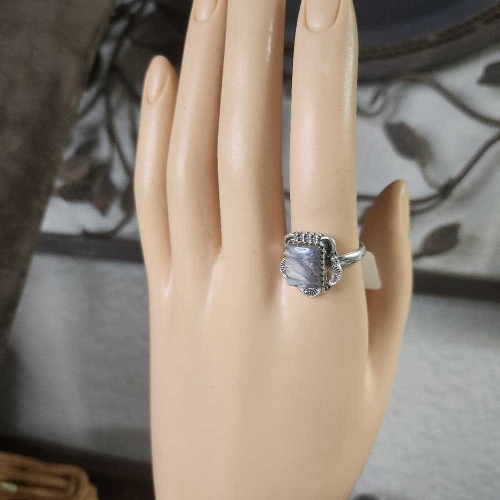 Porcelain Jasper Sterling Silver Ring | 925 Statement Stone | Boho Artisan - Thumbnail 2