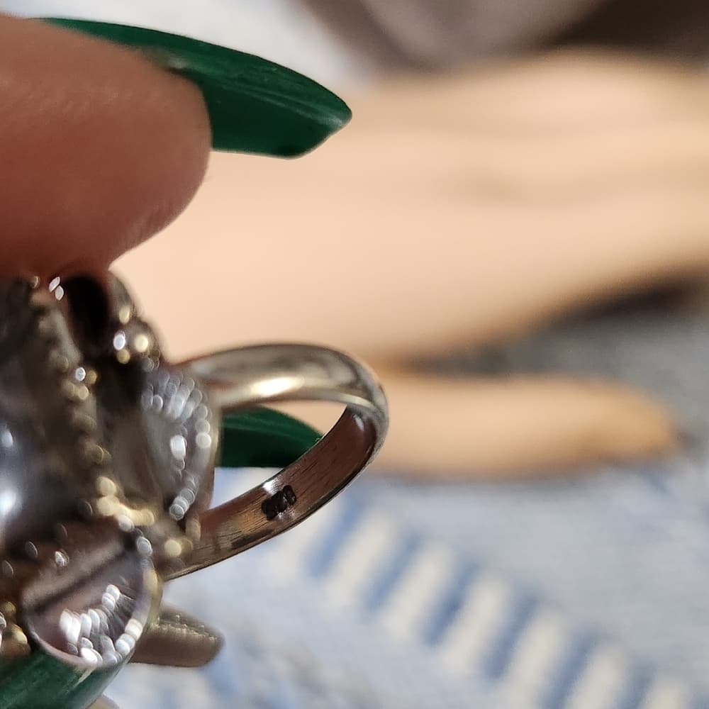 Porcelain Jasper Sterling Silver Ring | 925 Statement Stone | Boho Artisan - Thumbnail 9