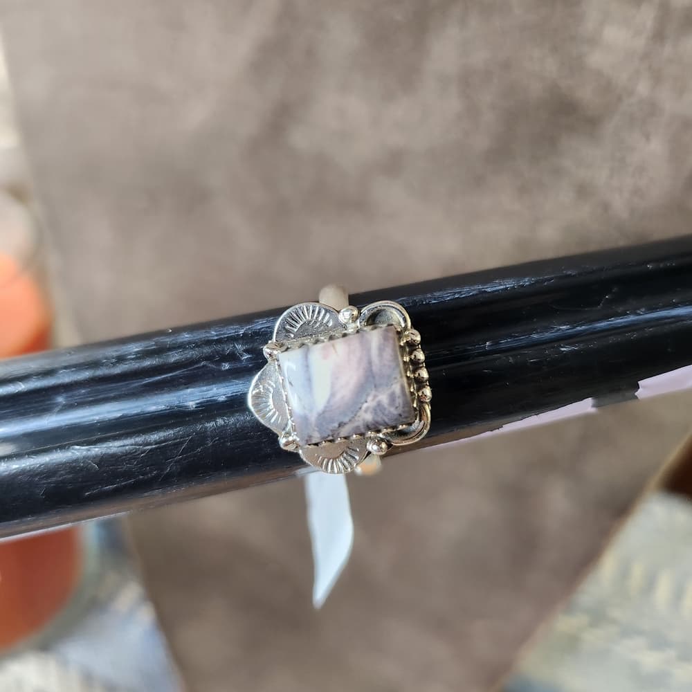 Porcelain Jasper Sterling Silver Ring | 925 Statement Stone | Boho Artisan - Thumbnail 12