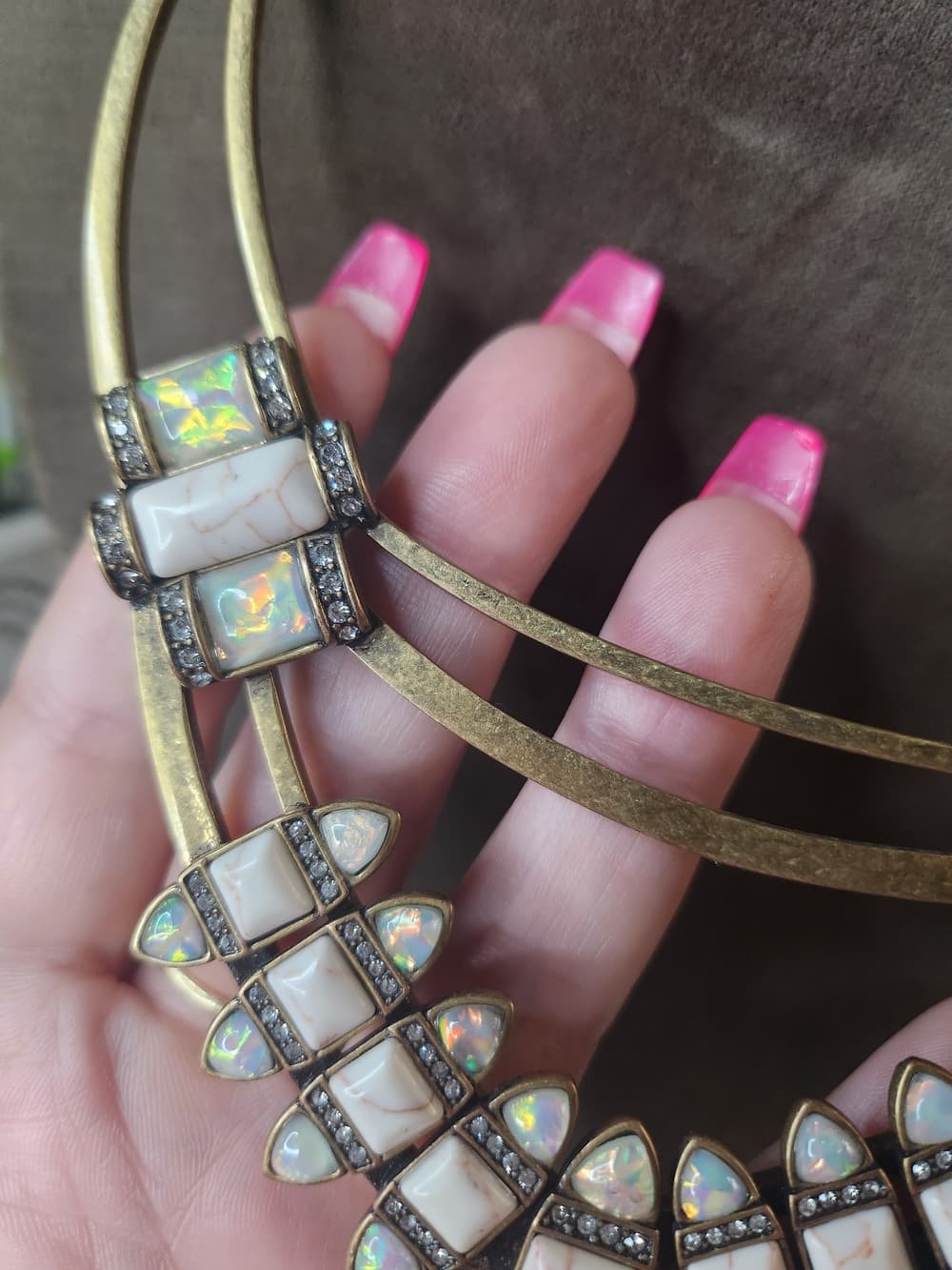 Chloe + Isabel Gold-Tone Necklace with Opalescent Accents - Thumbnail 2