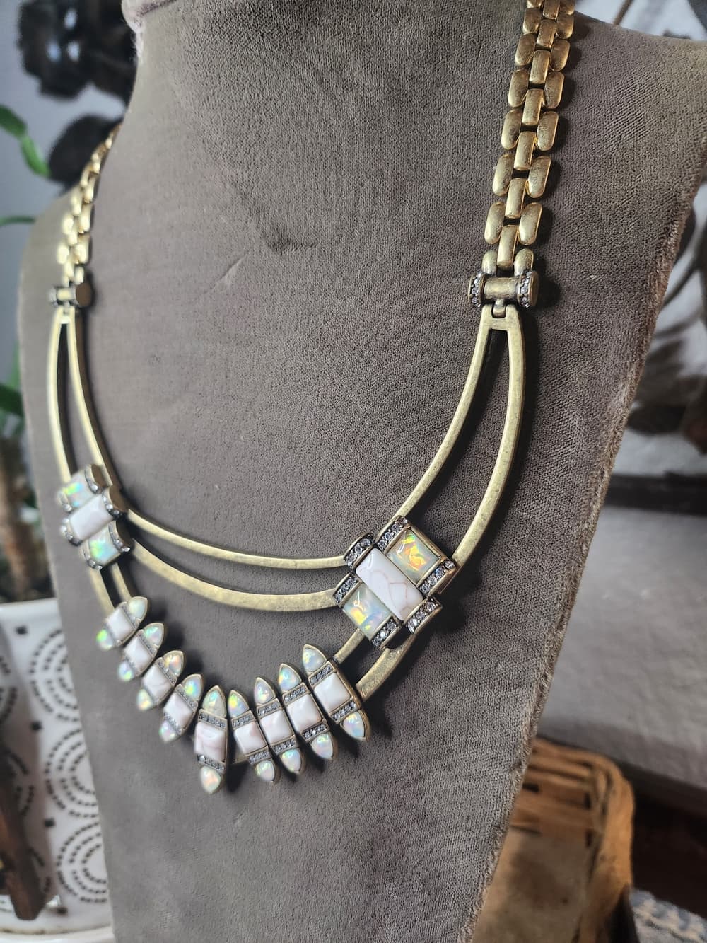 Chloe + Isabel Gold-Tone Necklace with Opalescent Accents