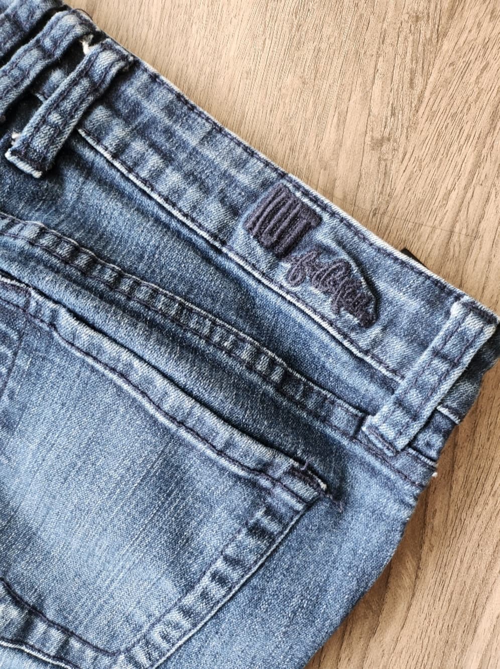 KUT From The Kloth Straight Leg Women's Jeans in Blue Wash - Thumbnail 7