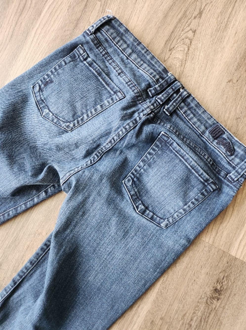 KUT From The Kloth Straight Leg Women's Jeans in Blue Wash - Thumbnail 6