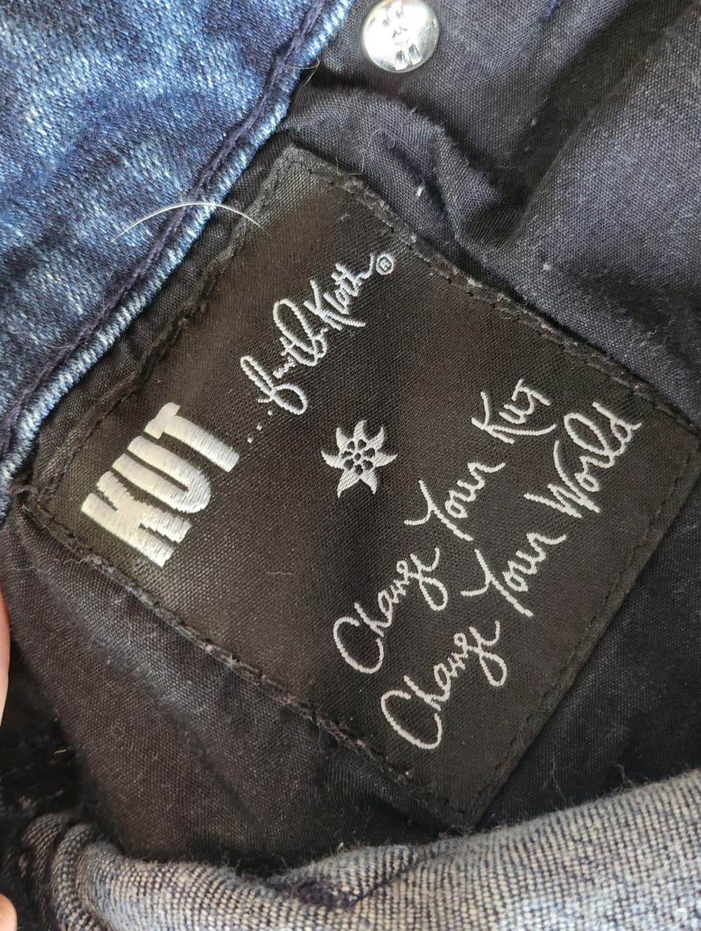 KUT From The Kloth Straight Leg Women's Jeans in Blue Wash - Thumbnail 10