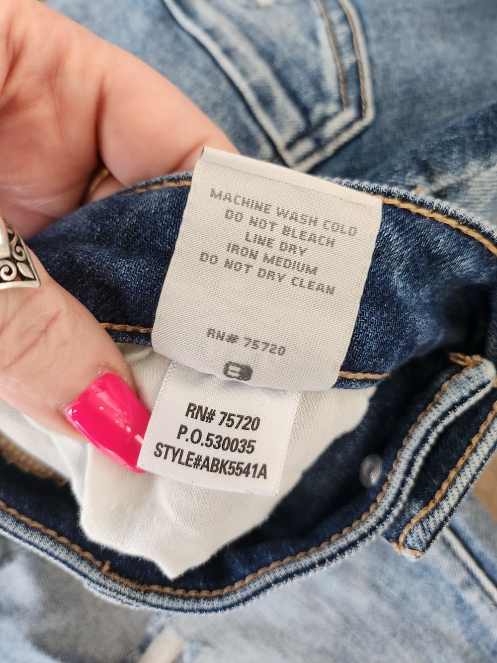 BKE Stella Low Rise Ankle Skinny Light Blue Distressed Raw Hem Jeans - Thumbnail 5