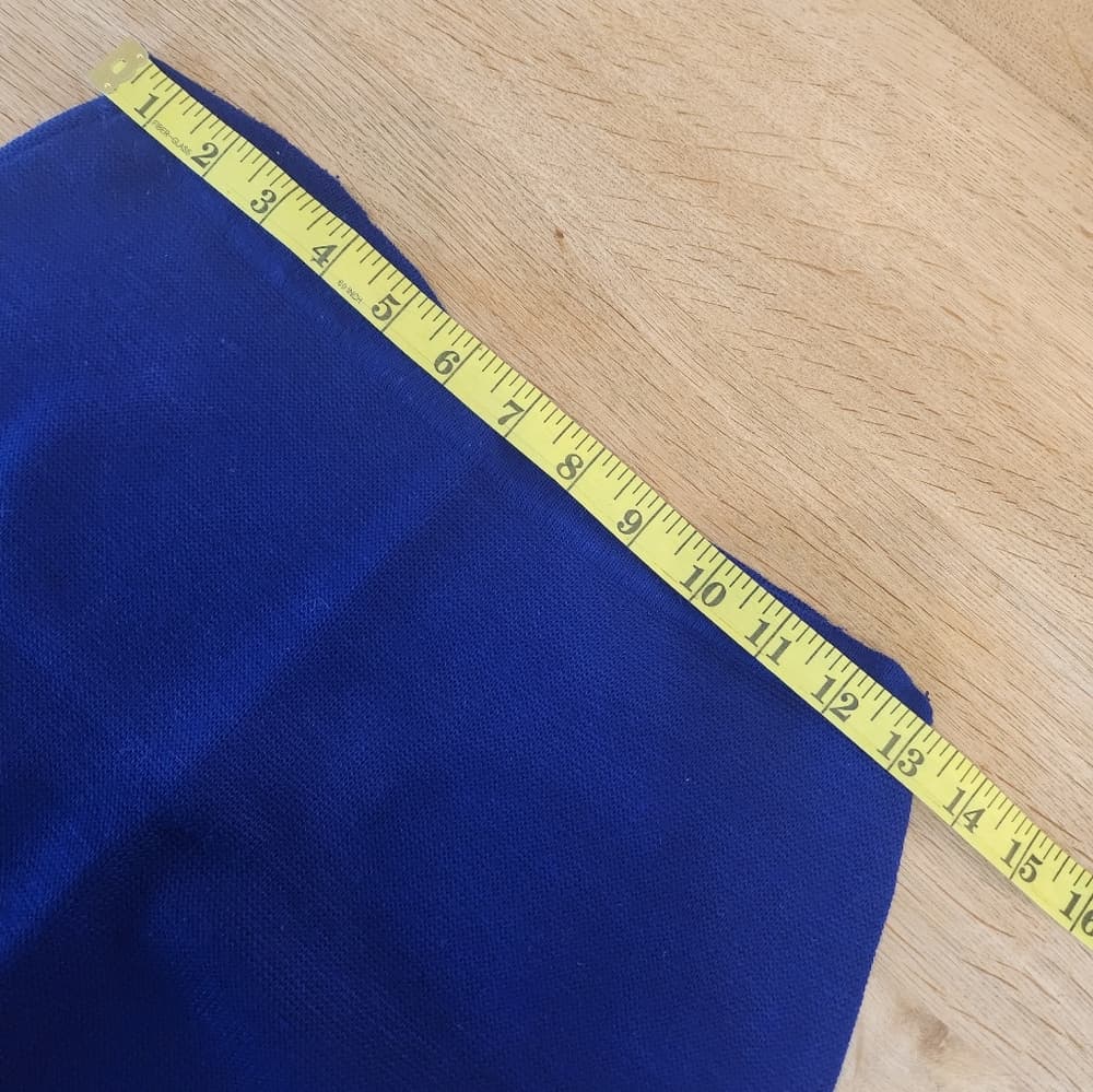 1960s Royal Blue Two-Piece Fine Knit Set with Yellow Trim By Roger Fashions - Thumbnail 11