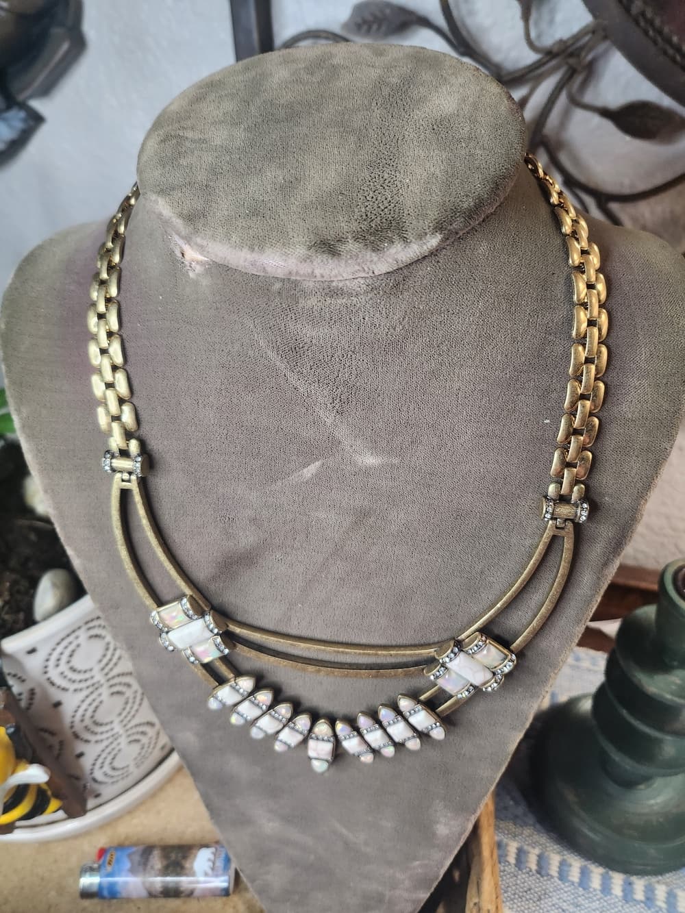 Chloe + Isabel Gold-Tone Necklace with Opalescent Accents - Thumbnail 3