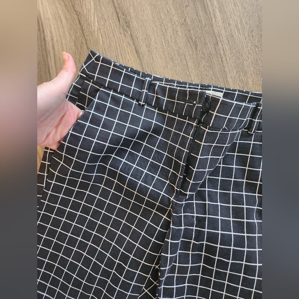 MICHAEL Michael Kors Checkered Black and White Skinny Trousers - Thumbnail 6