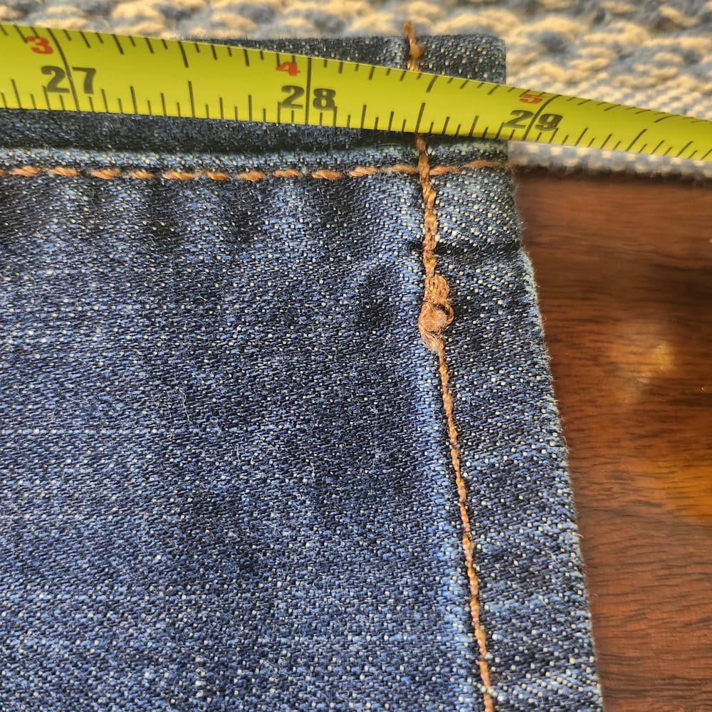 Jennifer Lopez Boyfriend Dark Blue Denim Jeans Whiskering Distressed - Thumbnail 6