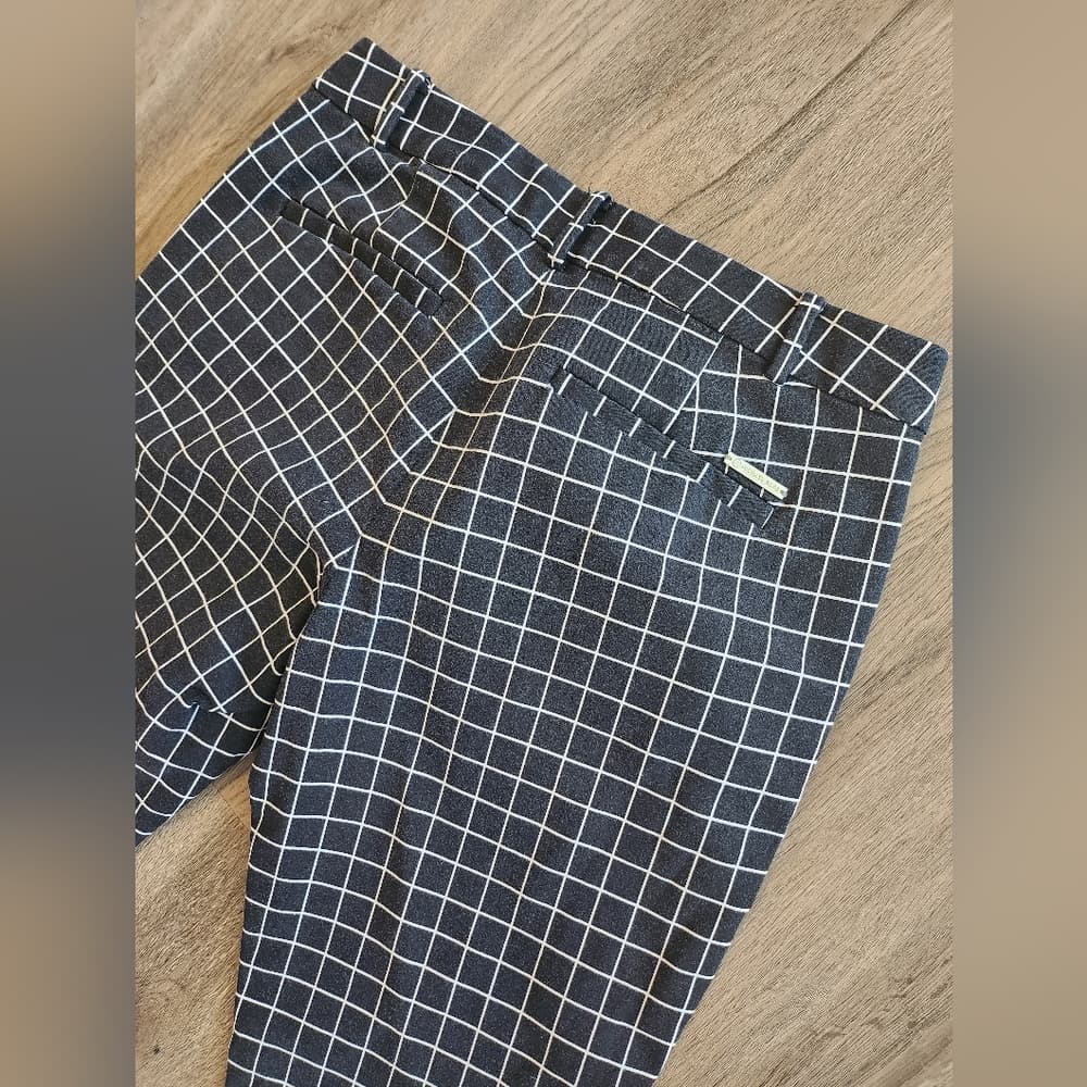 MICHAEL Michael Kors Checkered Black and White Skinny Trousers - Thumbnail 9