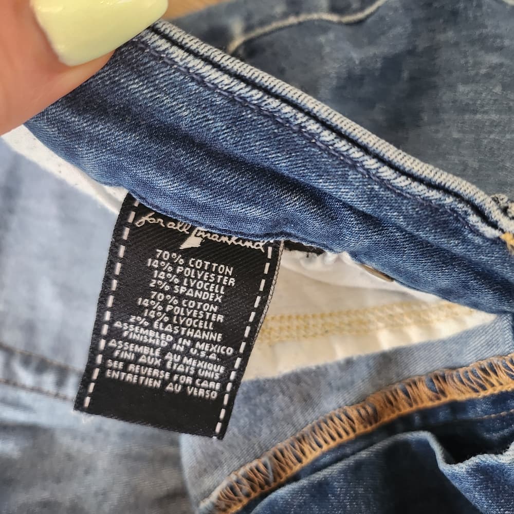 7 For All Mankind Well Loved Blair Denim Skinny Blue Jeans - Thumbnail 3