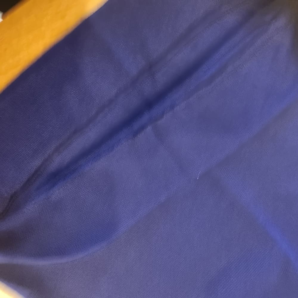 1960s Royal Blue Two-Piece Fine Knit Set with Yellow Trim By Roger Fashions - Thumbnail 8