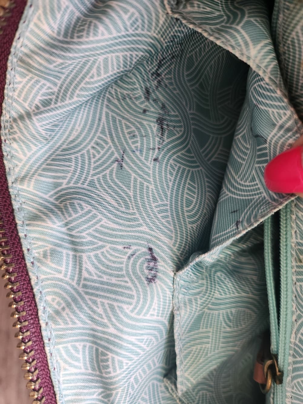 The Sak Alamada Plum Leather Crossbody Bag With Feather Accents - Thumbnail 6