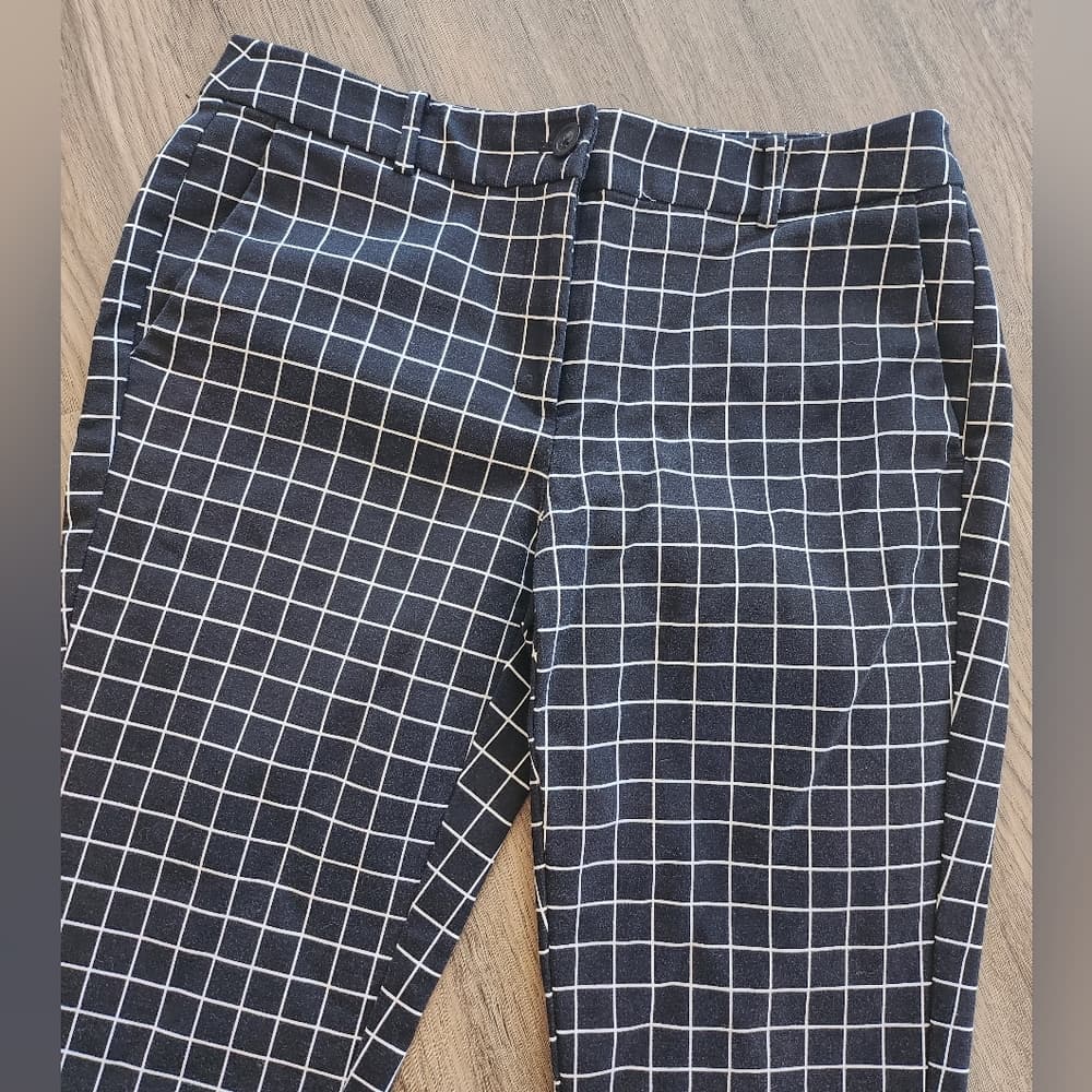 MICHAEL Michael Kors Checkered Black and White Skinny Trousers - Thumbnail 3