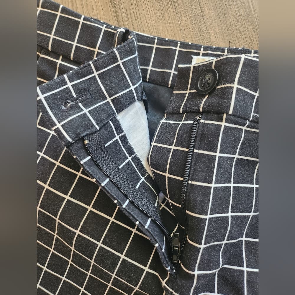 MICHAEL Michael Kors Checkered Black and White Skinny Trousers - Thumbnail 4