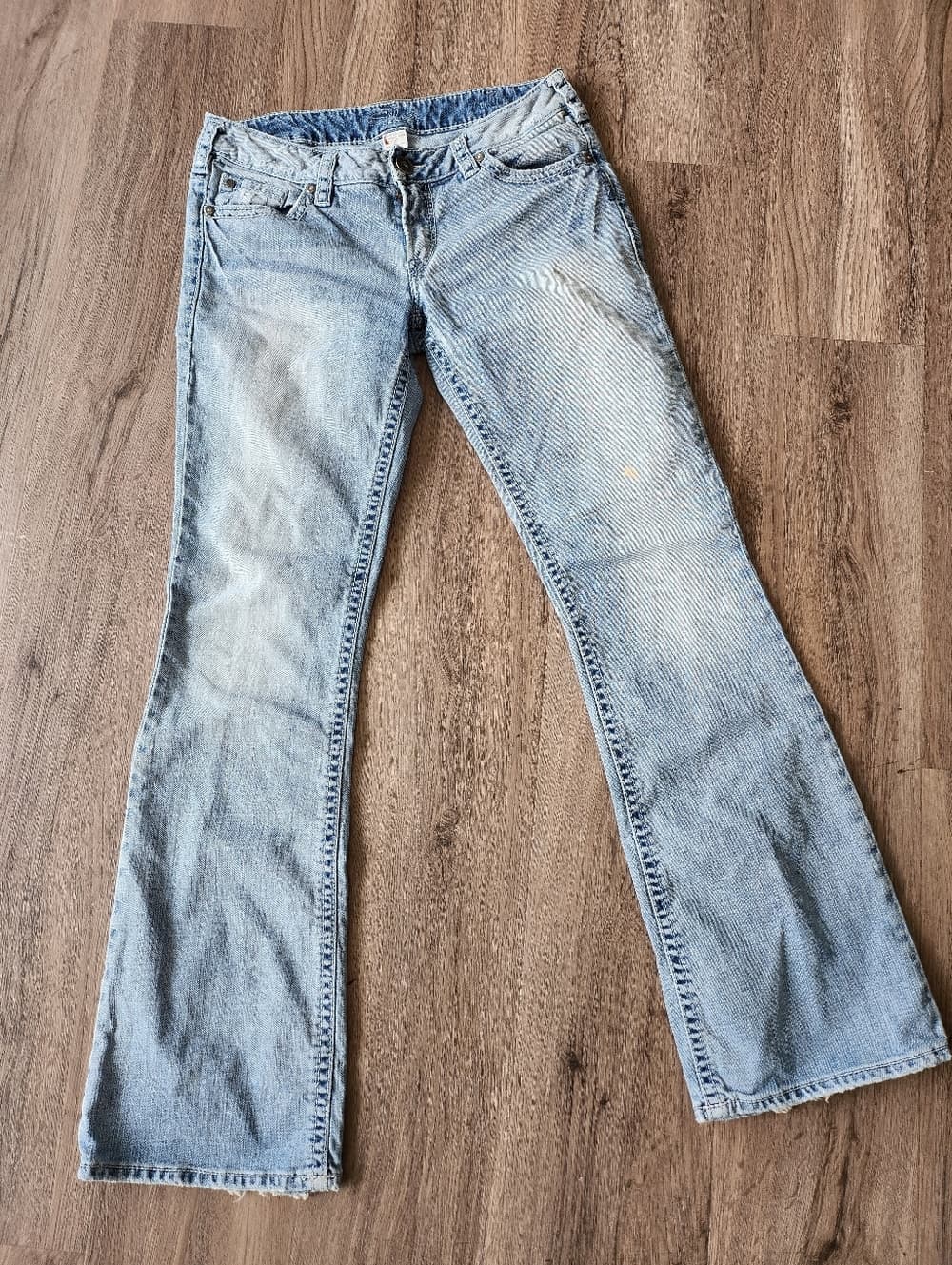 Silver Aiko Bootcut Jeans Light Wash Flared Jeans - Thumbnail 15