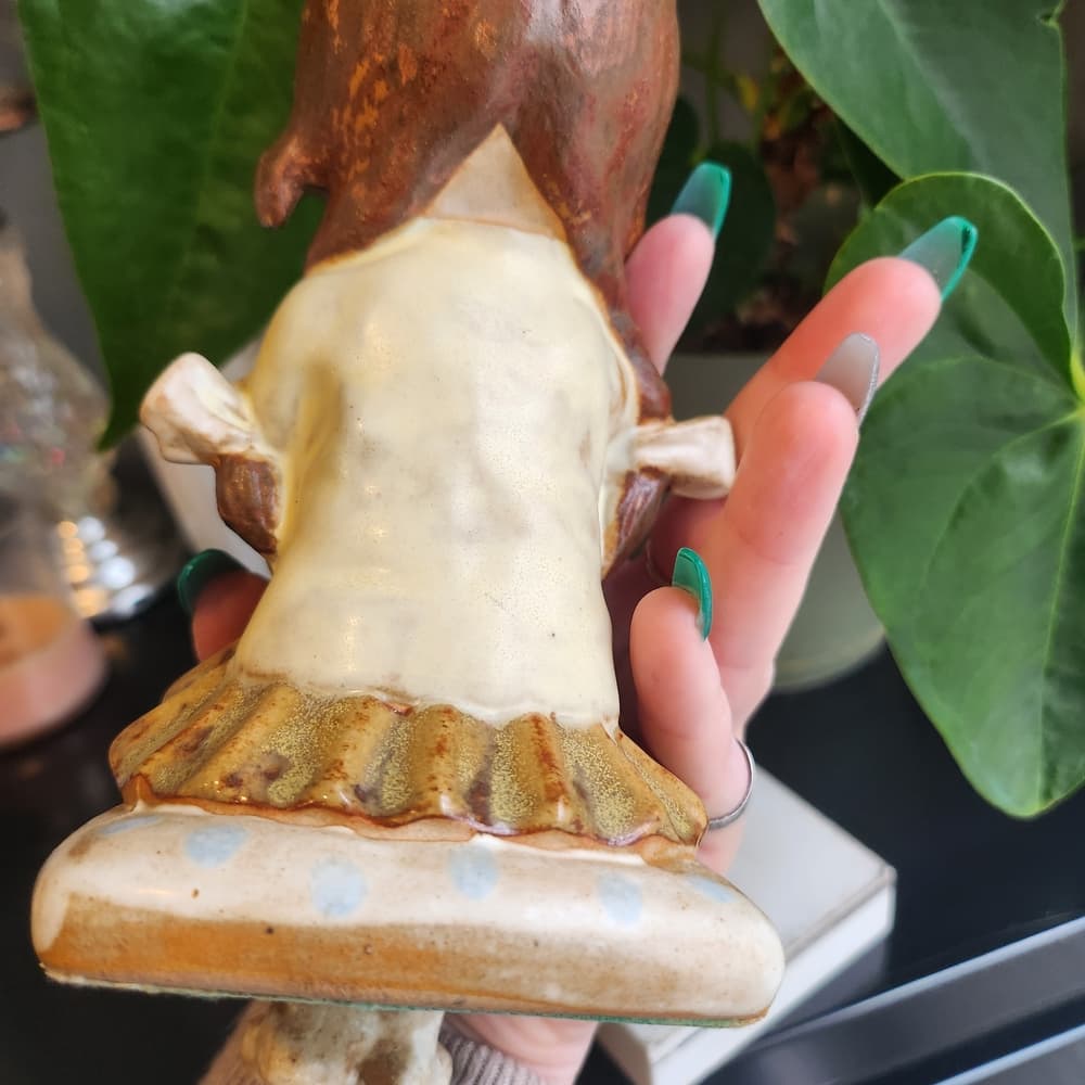Charming Vintage Ceramic Cute Girl Shelf Sitter Figurine - Thumbnail 7