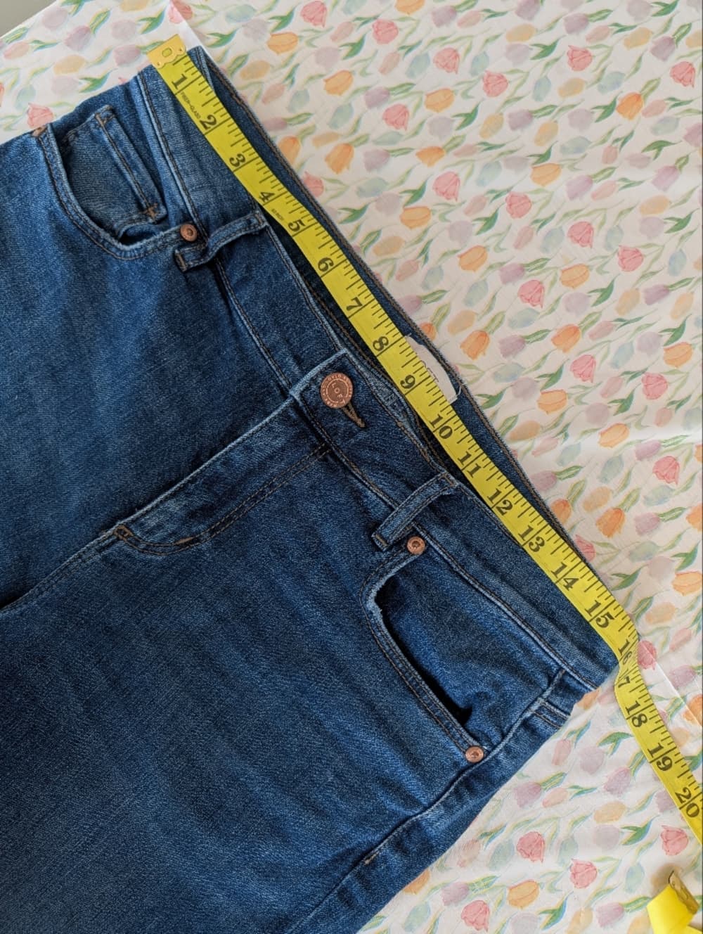 LOFT Outlet Frayed Hem Cropped Modern Skinny Blue Jeans - Thumbnail 7
