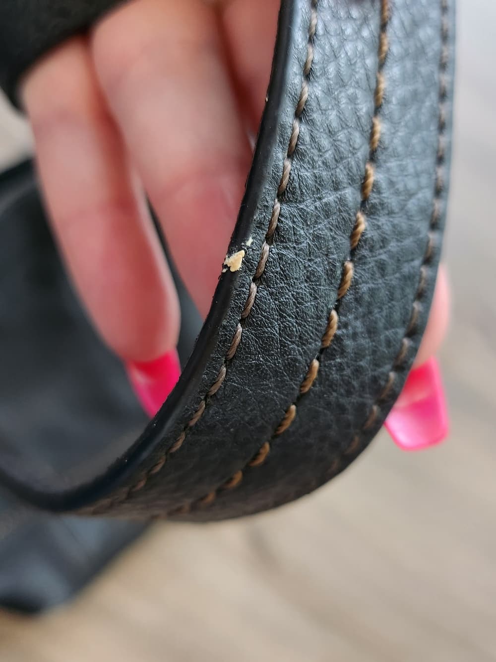 The Sak Soft Black Leather Shoulder Bag with Contrast Stitching - Thumbnail 9