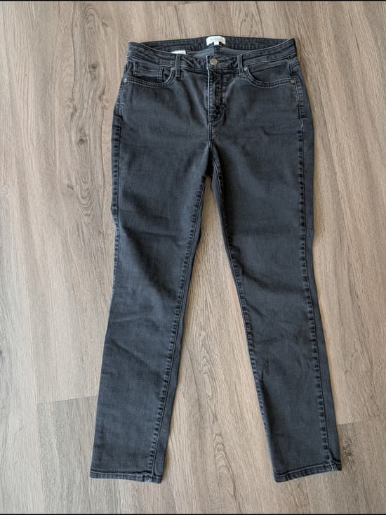 NYDJ Women's Skinny Stretchy Jeans in Washed Black With Lift Tuck - Thumbnail 9
