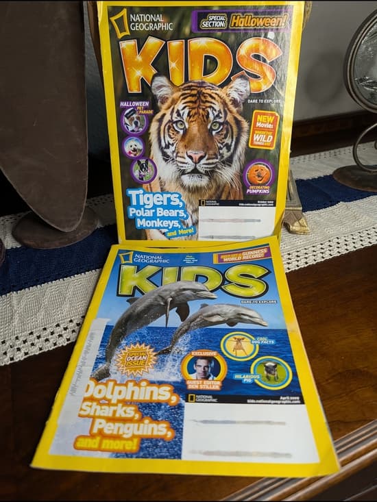 National Geographic Kids Magazines with Tiger and Dolphin Covers - 2009 - Thumbnail 13