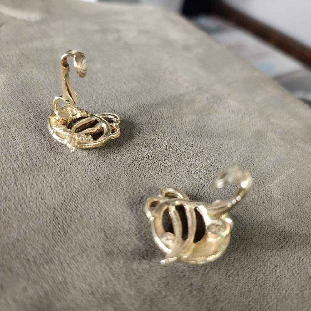 Sarah Coventry Canada Gold Tone Mid Century Knot Clip On Earrings - Thumbnail 3