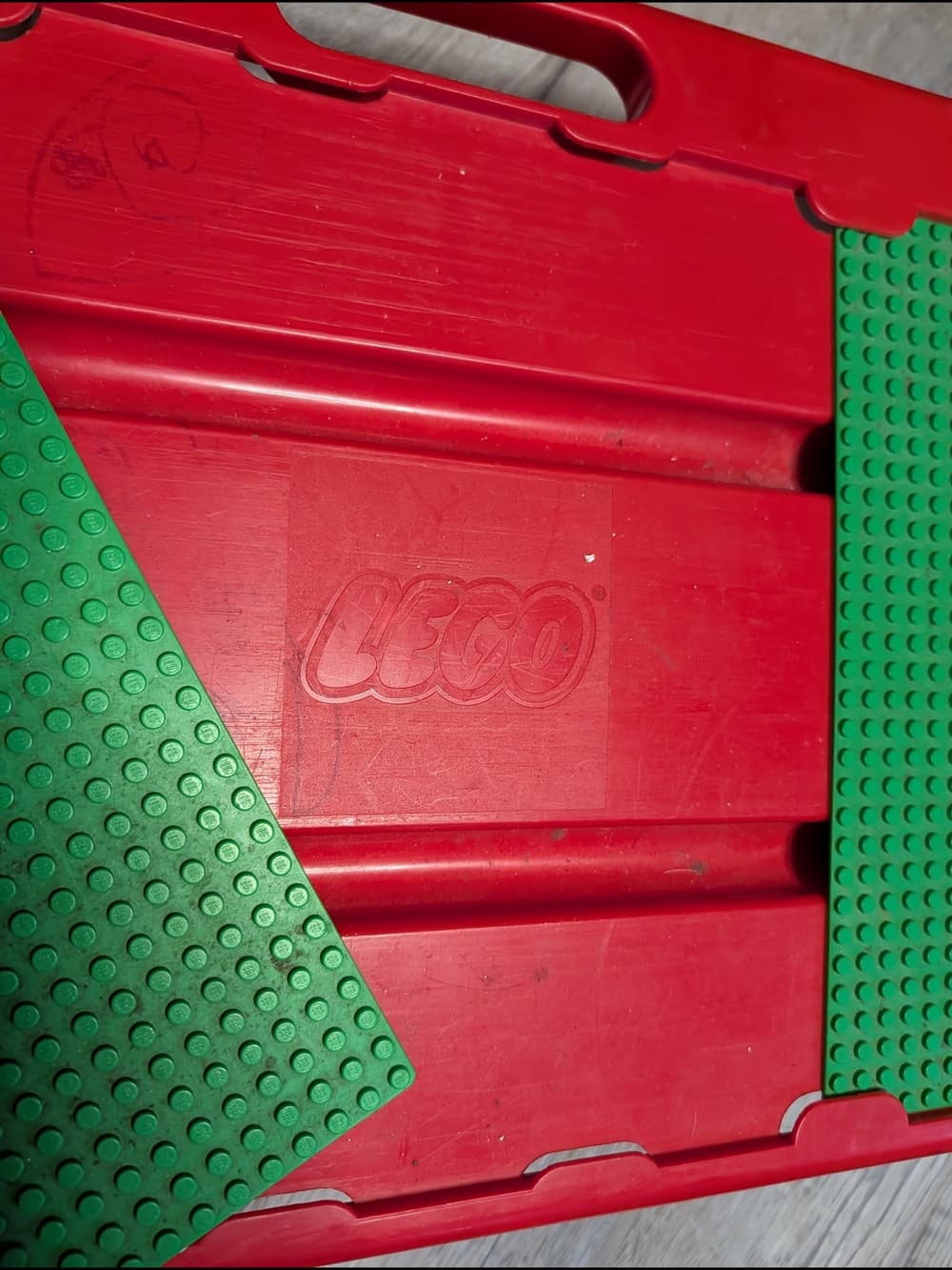 Vintage 1998 Lego Lap Tray With 3 Build Pads Red And Green - Thumbnail 6